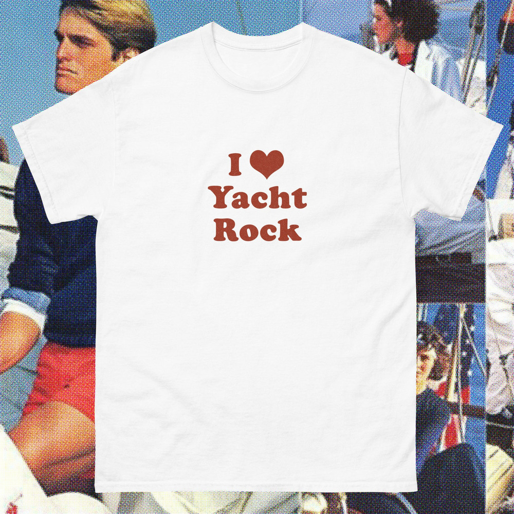 I Love Yacht Rock Funny Shirt Cocaine Meme Roxy Music Band Tee